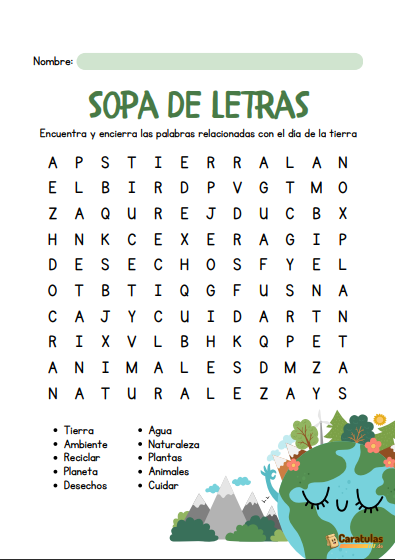 Sopa de Letras para Imprimir: Descargar Gratis en PDF 36 Sopa de Letras para Imprimir: Descargar Gratis en PDF